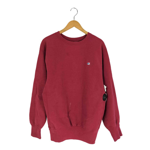 チャンピオン Champion 90S USA製 刺繍タグ REVERSEWEAVE 目あり クルーネックスウェット メンズ import:XL